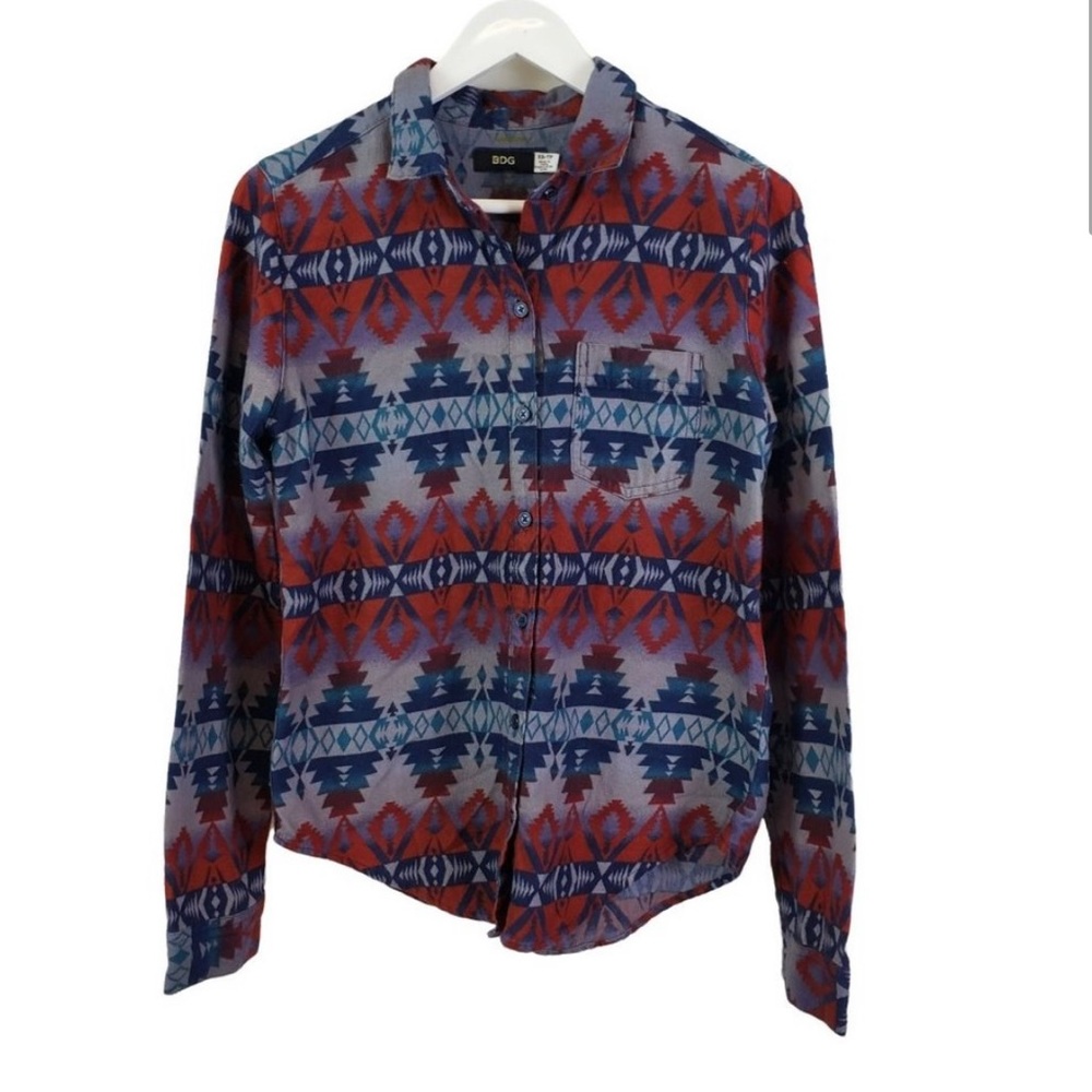 UO BDG Aztec Flannel